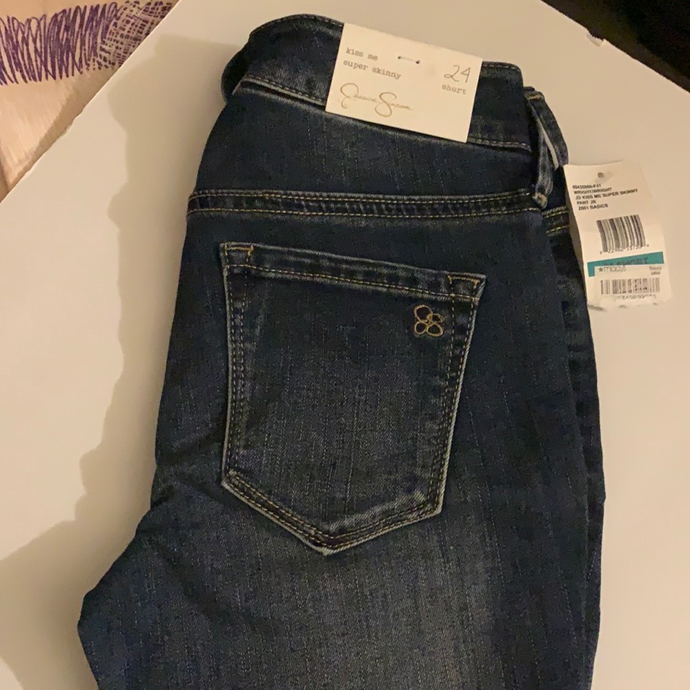 Women blue Jessica Simpson flawless flex super skinny jeans